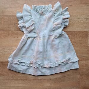 Vintage Roget Plaid Pastel Ruffle Dress 2t
